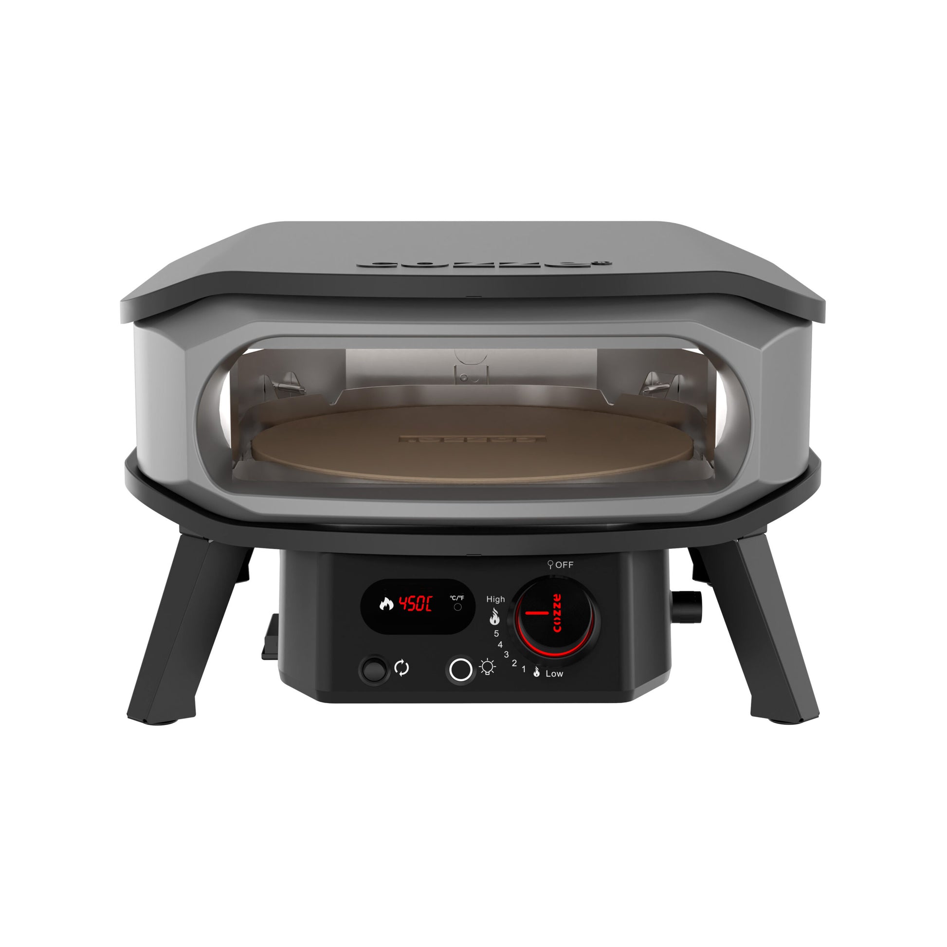 Cozze 13″ Pizza oven PREMIUM ROTATE, Gas open
