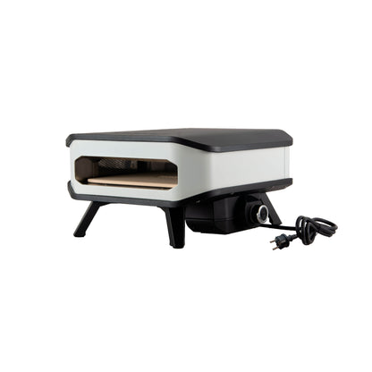 Cozze 13″ electric pizza oven with pizza stone side