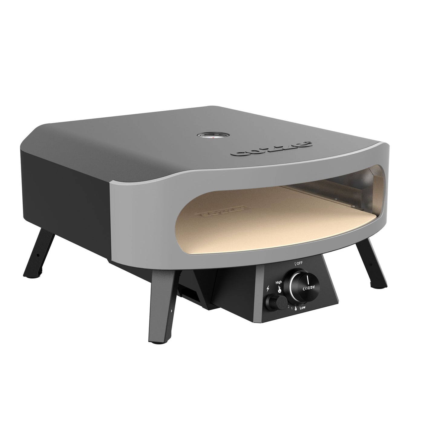 Cozze 17″ CLASSIC pizza oven, gas side