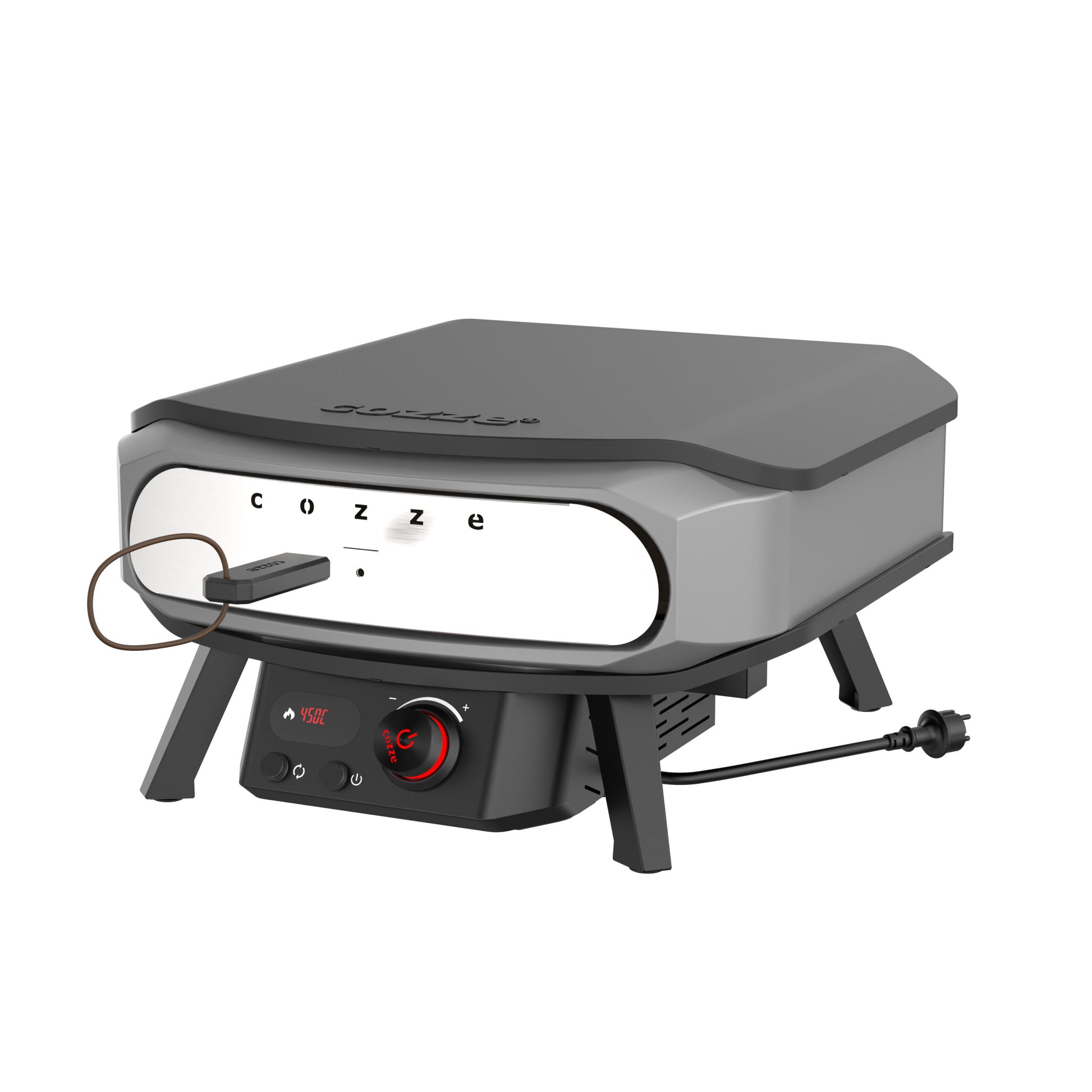 Cozze 17″ Electric Pizza oven PREMIM ROTATE, 230V lid angular