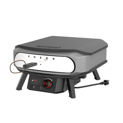 Cozze 17″ Electric Pizza oven PREMIM ROTATE, 230V lid angular