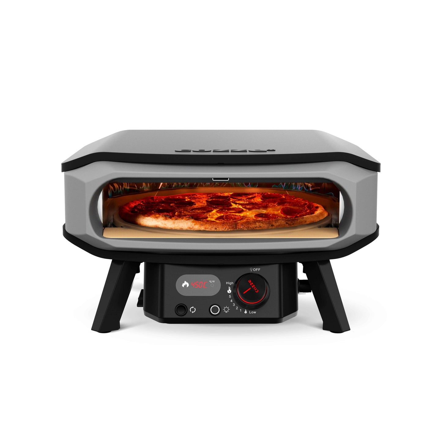 Cozze 17″ Pizza oven PREMIUM ROTATE, Gas with pizza