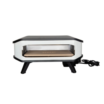 Cozze 17″ electric pizza oven with pizza stone open