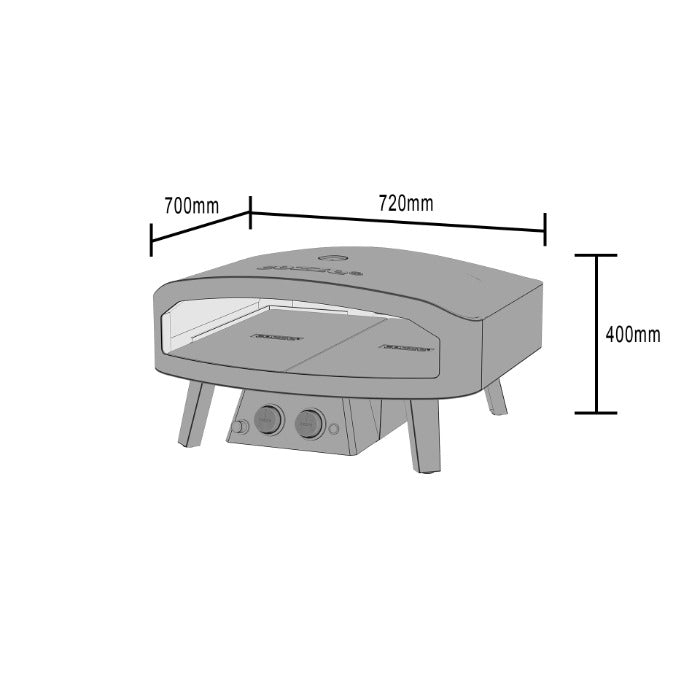 Cozze 24" Pizza Oven - Black Edition - Luxury Equipment Online