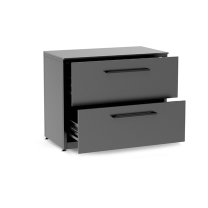 Cozze® Elements Outdoor Kitchen 110 – Drawer Module with Worktop open