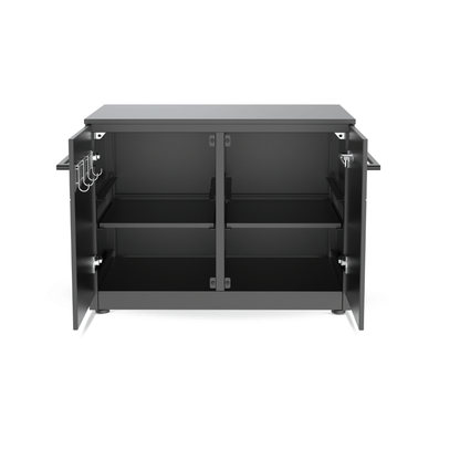  Cozze® Elements Outdoor Kitchen 90 – Low Grill Module with Steel Worktop open