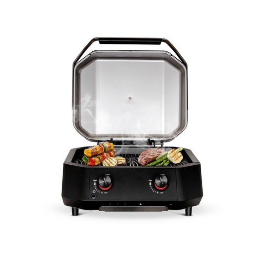 Cozze G-500 gas grill with 2 zones open