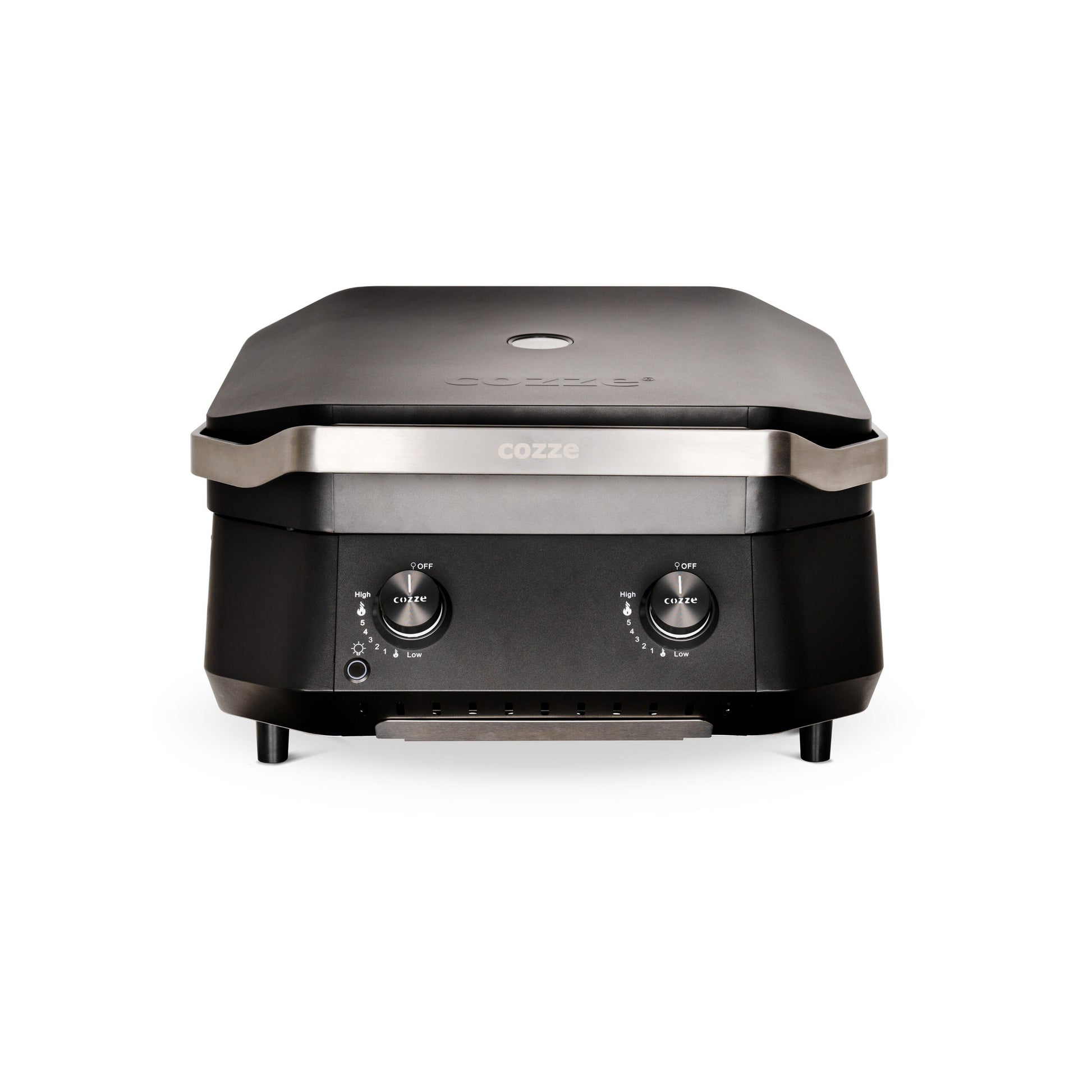 Cozze G-500 plancha with lid and 2 gas burners