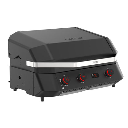 Cozze G-800 COMB0 Plancha-Grill, 3 Gas burners angular