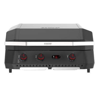 Cozze G-800 COMB0 Plancha-Grill, 3 Gas burners closed