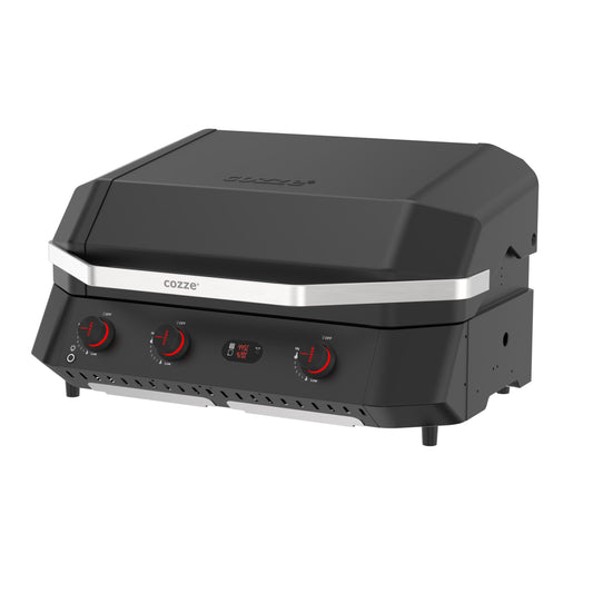 Cozze G-800 COMB0 Plancha-Grill, 3 Gas burners side