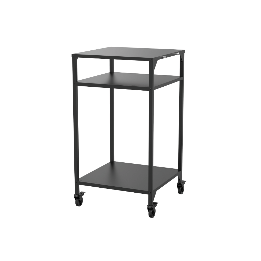 Cozze® Outdoor table 60, H110cm, open, black side
