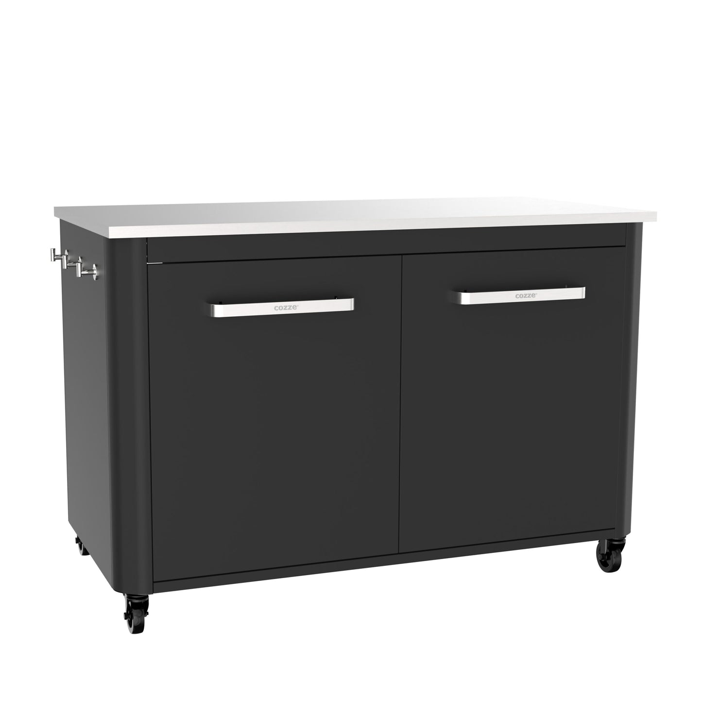 Cozze outdoor kitchen 120 with stainless steel table top side