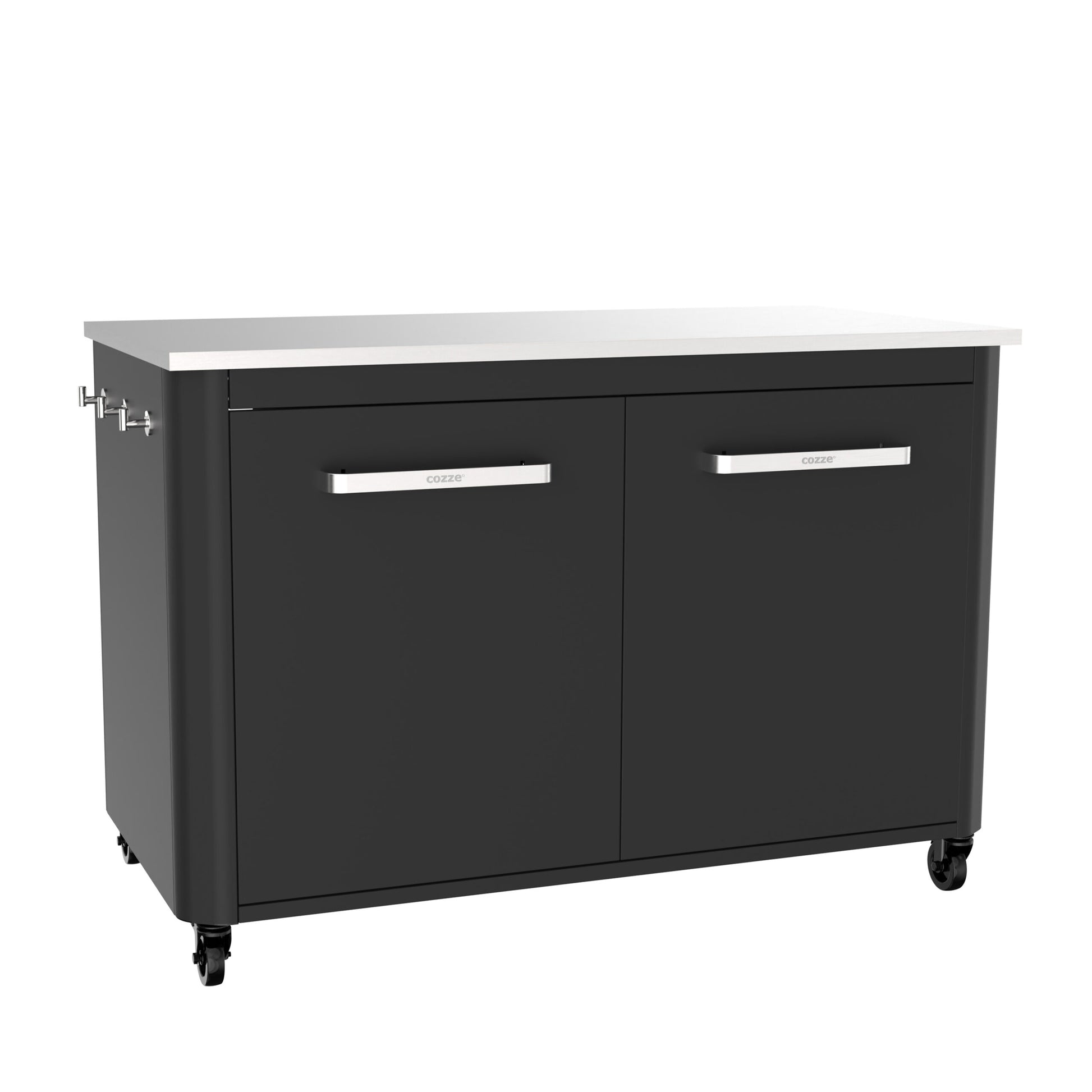 Cozze outdoor kitchen 120 with stainless steel table top side