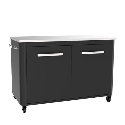 Cozze outdoor kitchen 120 with stainless steel table top side