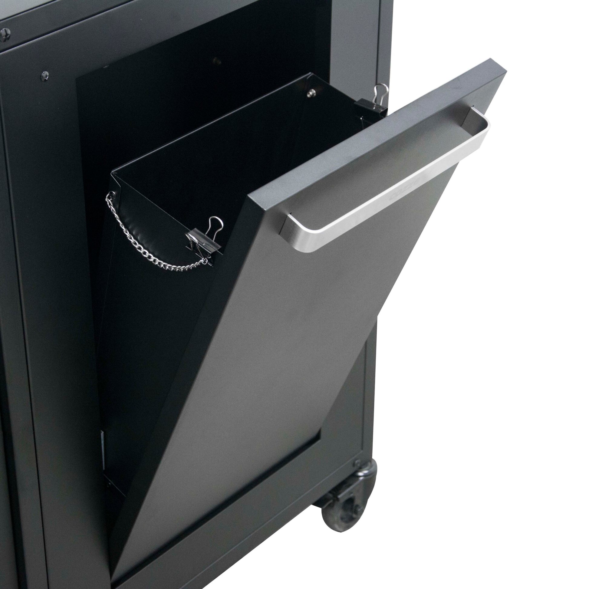 Cozze outdoor kitchen 120 with stainless steel table top side open