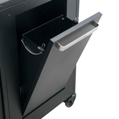 Cozze outdoor kitchen 120 with stainless steel table top side open