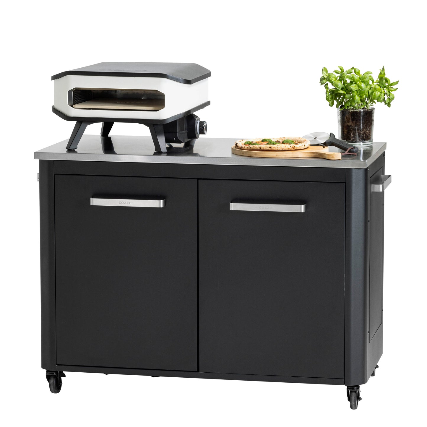 Cozze outdoor kitchen 120 with stainless steel table top top