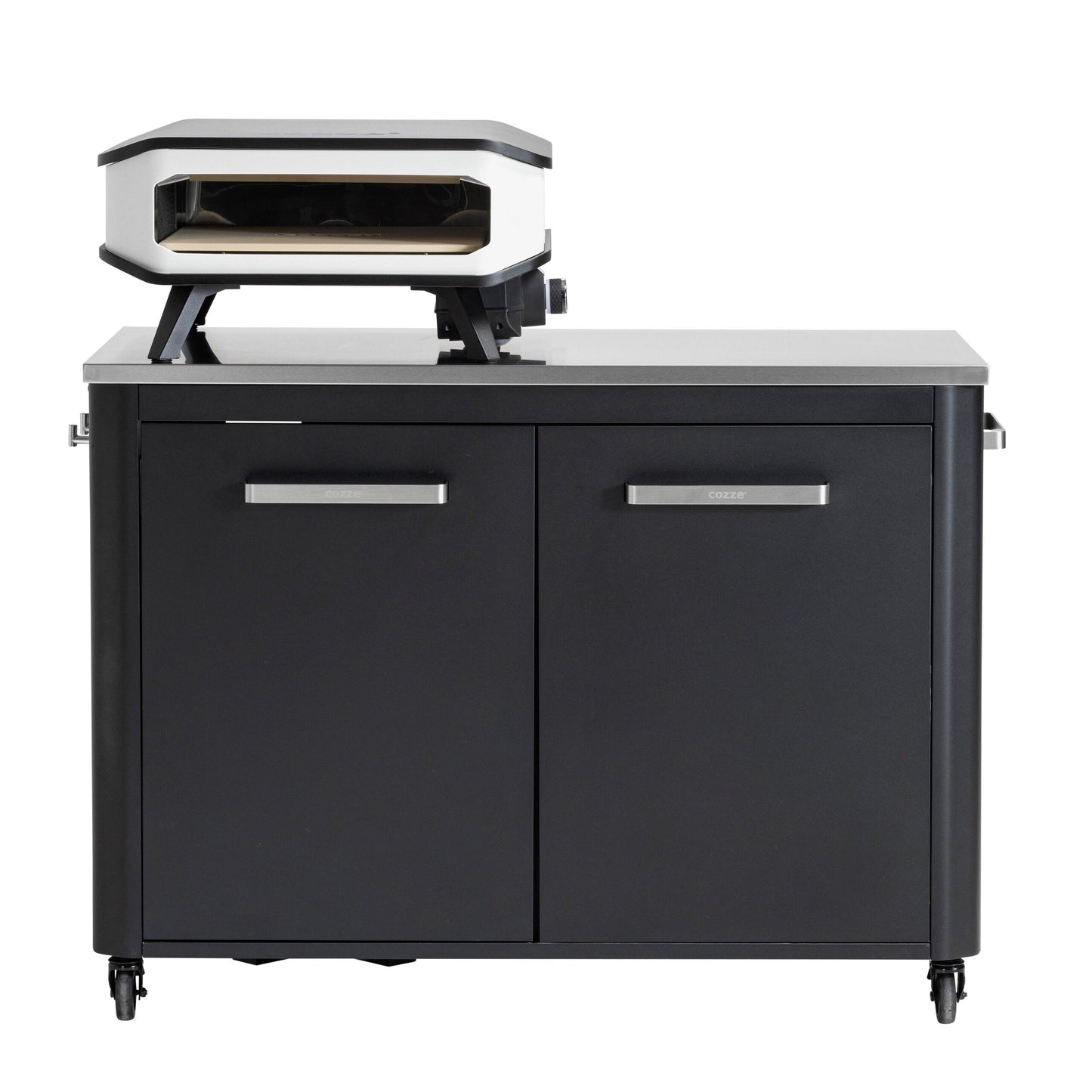 Cozze outdoor kitchen 120 with stainless steel table top with grill on top