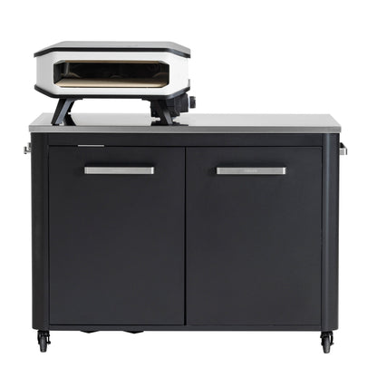 Cozze outdoor kitchen 120 with stainless steel table top with grill on top