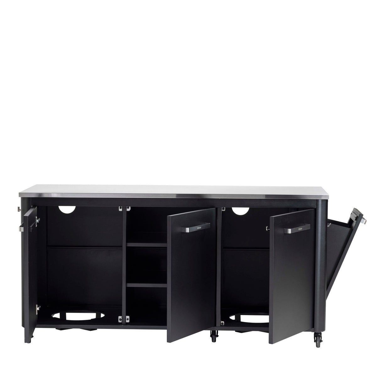  Cozze outdoor kitchen 180 with stainless steel table top open