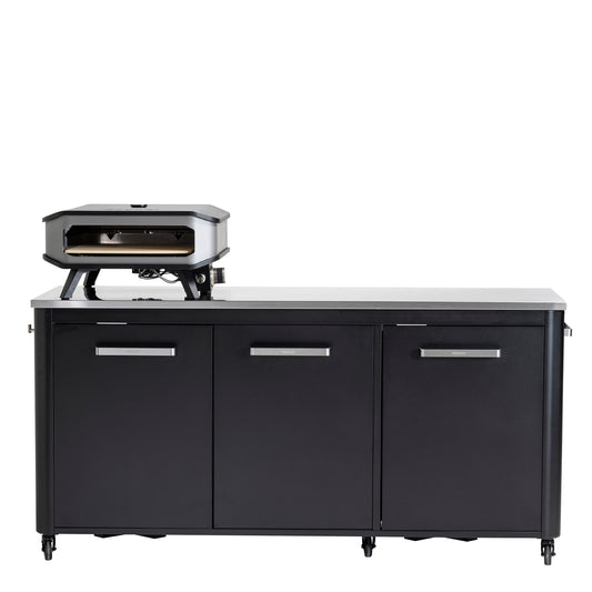  Cozze outdoor kitchen 180 with stainless steel table top with cooktop