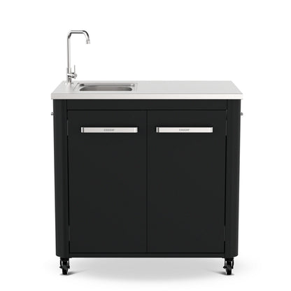 Cozze outdoor kitchen 90 with sink and tap front