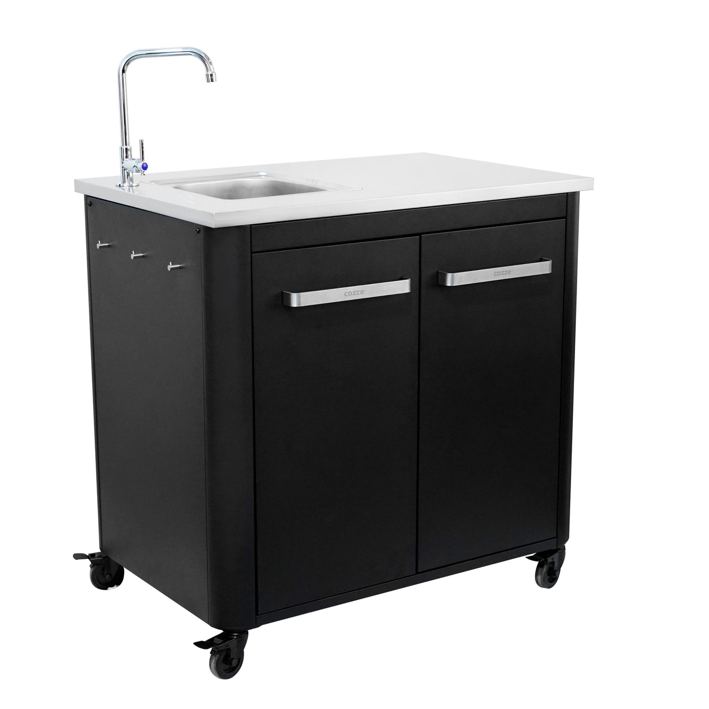 Cozze outdoor kitchen 90 with sink and tap side