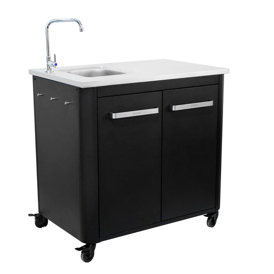 Cozze outdoor kitchen 90 with sink and tap side