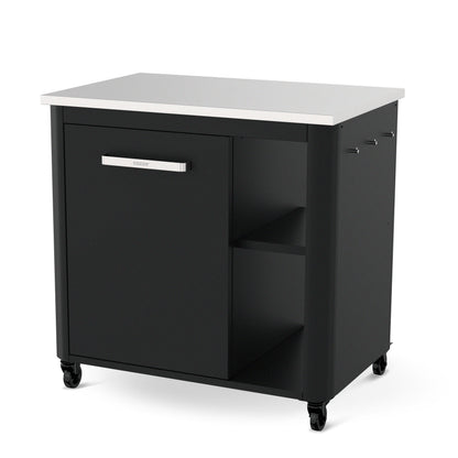 Cozze outdoor kitchen 90 with stainless steel table, 1 door angular