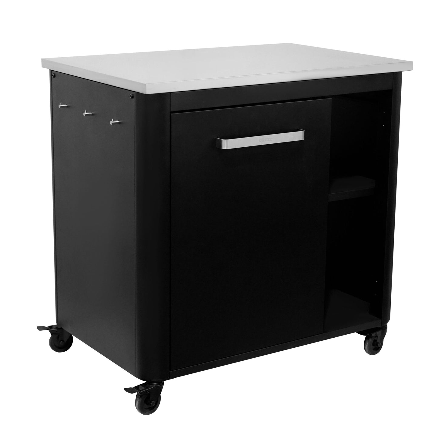 Cozze outdoor kitchen 90 with stainless steel table, 1 door side