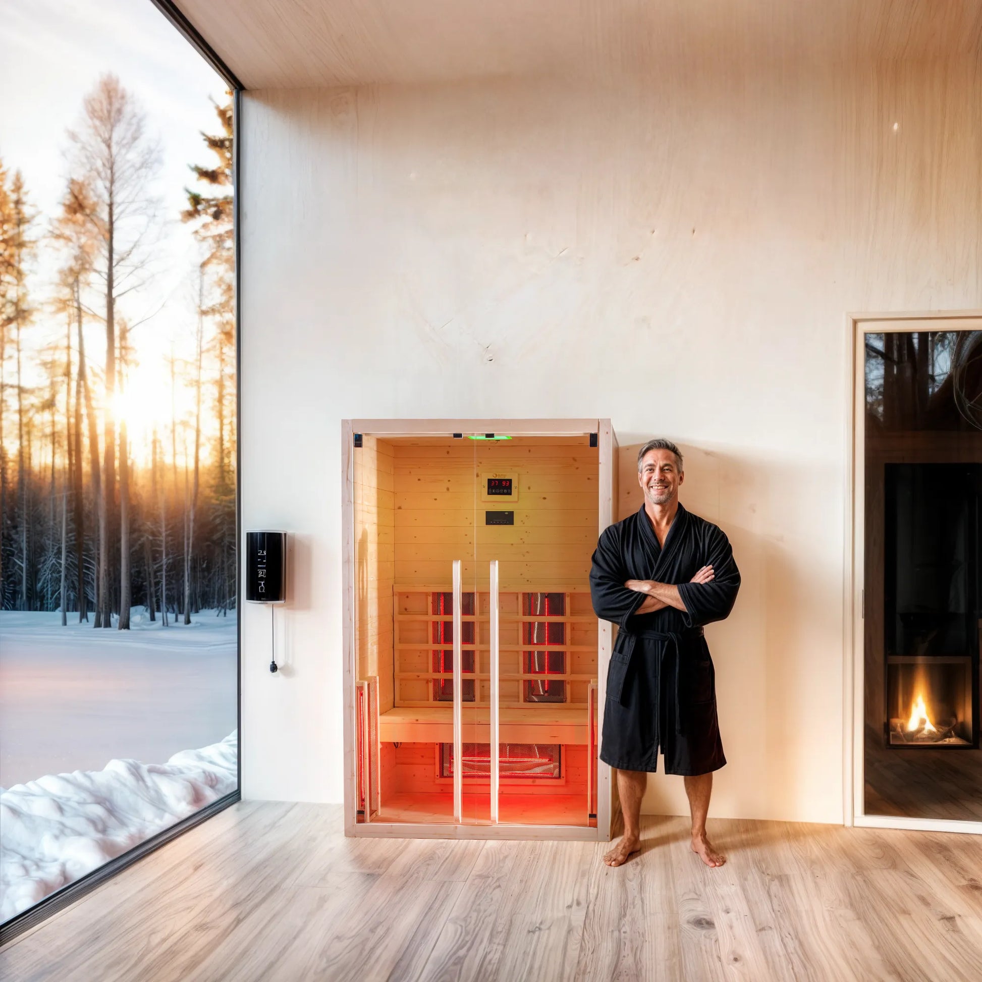 DHARANI S2 - Infrared indoor sauna for 1 or 2 persons