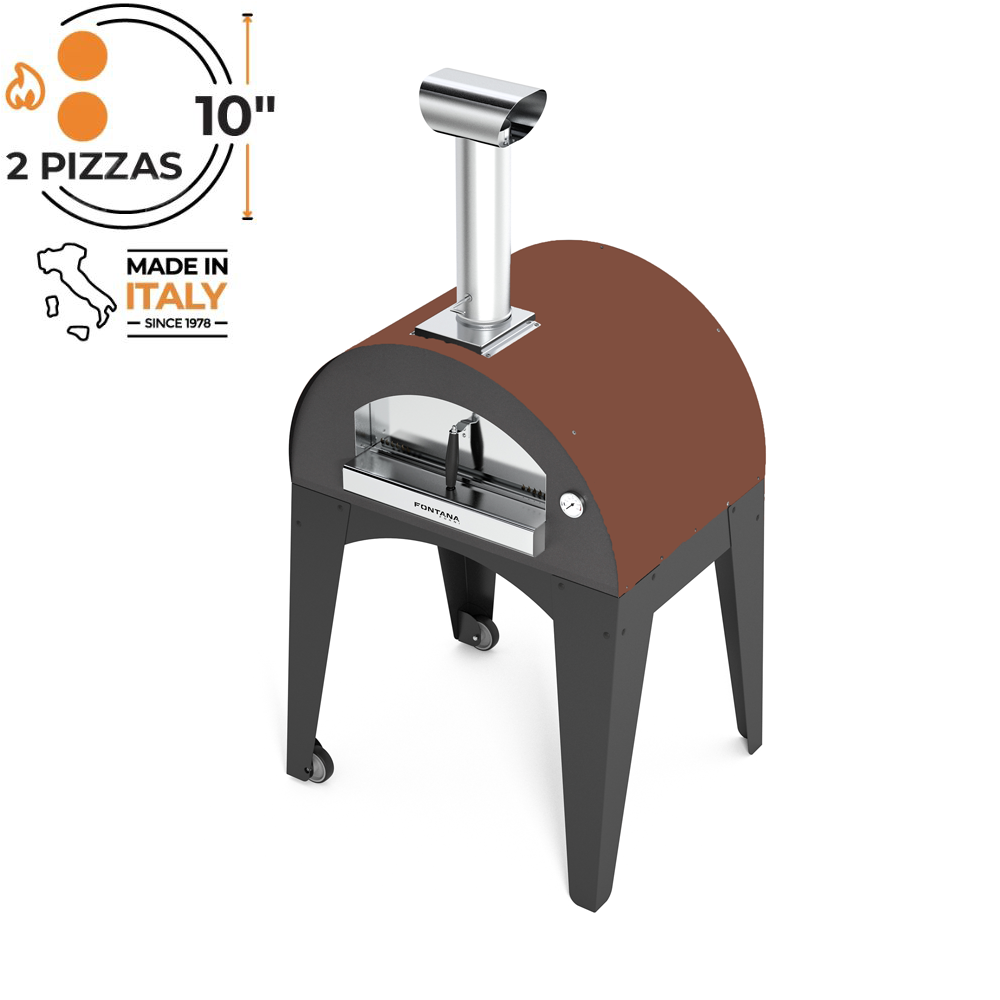Fontana Lorenzo Rosso Build In Wood Pizza Oven