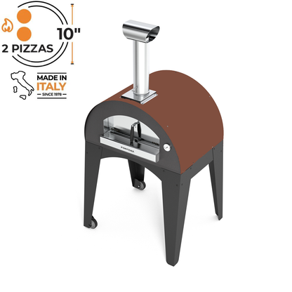 Fontana Lorenzo Rosso Build In Wood Pizza Oven