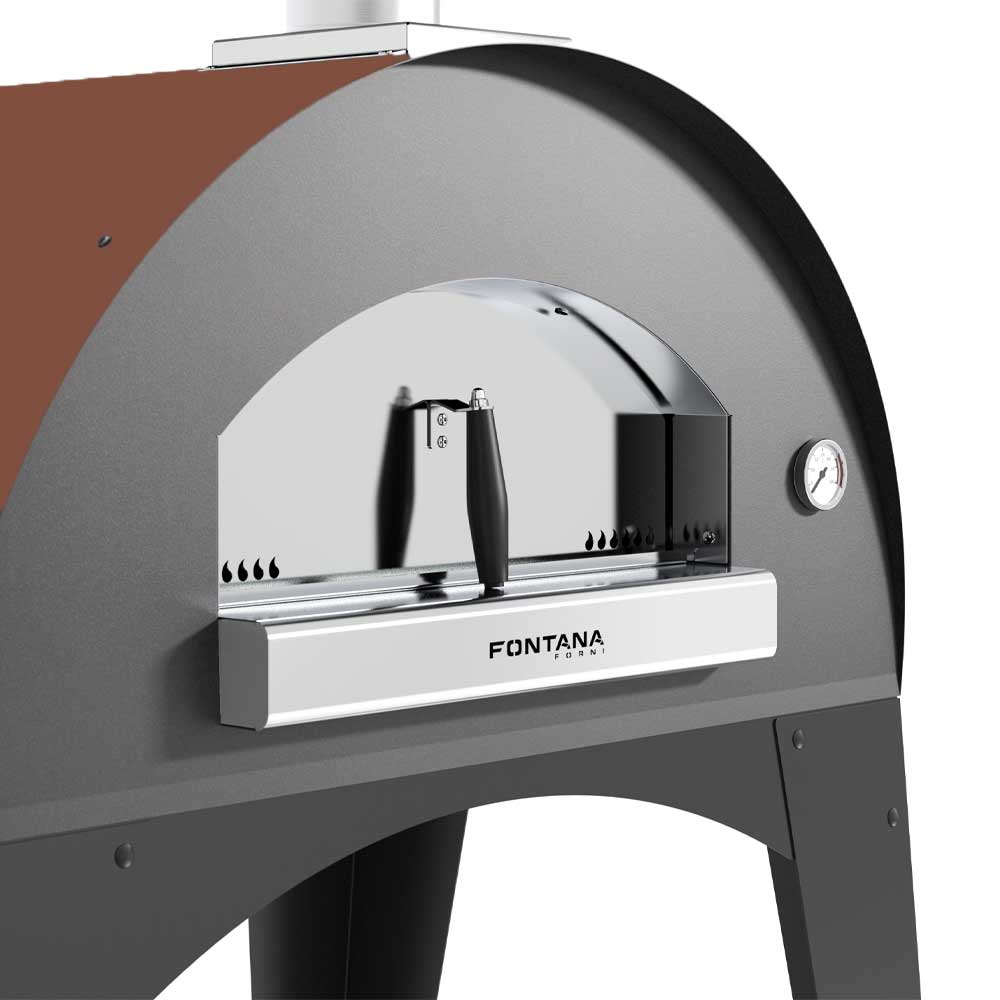 Fontana Lorenzo Rosso Build In Wood Pizza Oven