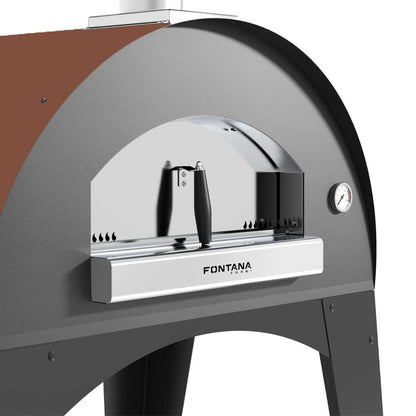 Fontana Lorenzo Rosso Build In Wood Pizza Oven