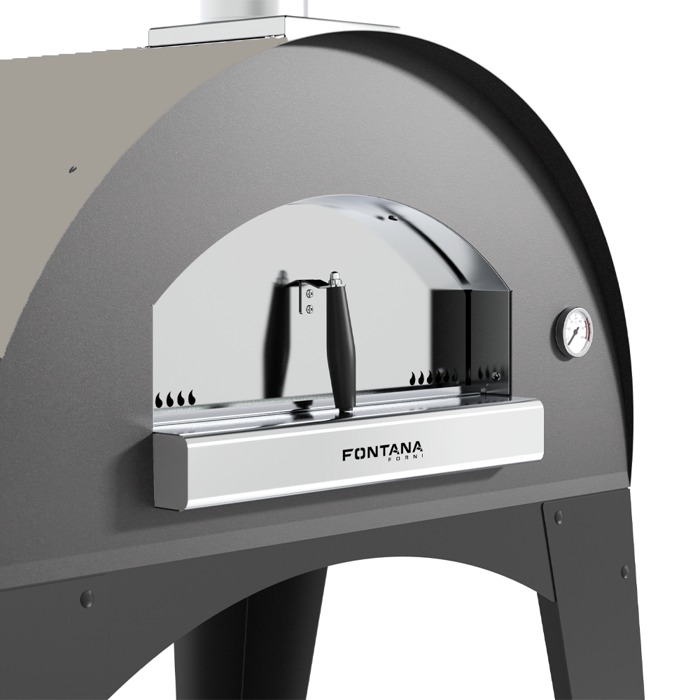 Fontana Lorenzo Rosso Build In Wood Pizza Oven