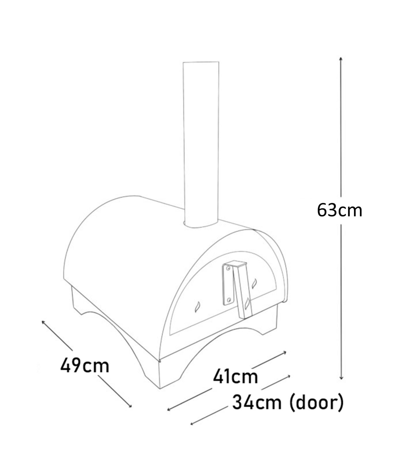 Igneus Minimo Portable Pizza Oven with Peel & Rake - Luxury Equipment Online