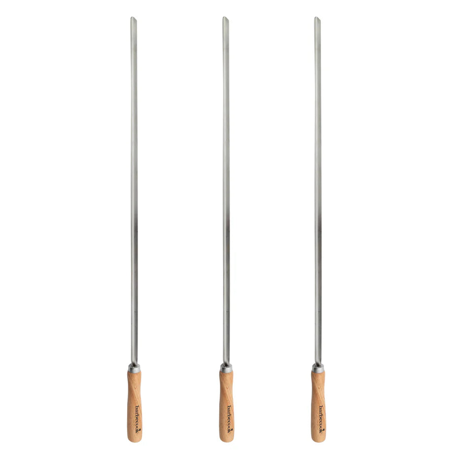 Barbecook Set of 3 XL Skewers – FSC® 100% (65cm) - Luxury Equipment Online