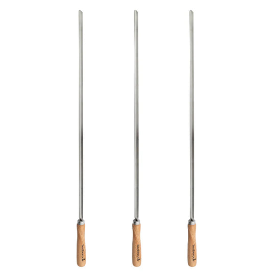 Barbecook Set of 3 XL Skewers – FSC® 100% (65cm) - Luxury Equipment Online
